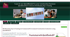 Desktop Screenshot of contractorbookkeepingtips.com