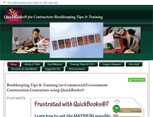 Tablet Screenshot of contractorbookkeepingtips.com